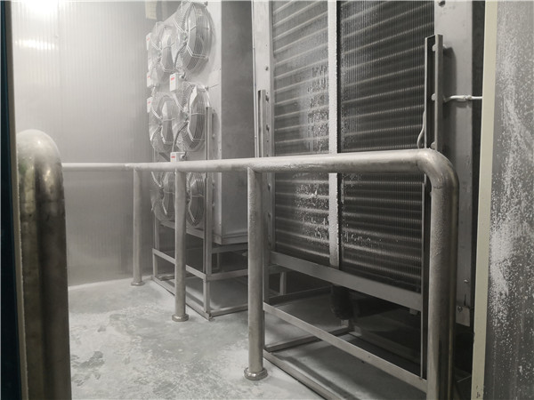 速凍庫大型落地冷風機安裝現場 速凍庫大型落地冷風機安裝現場